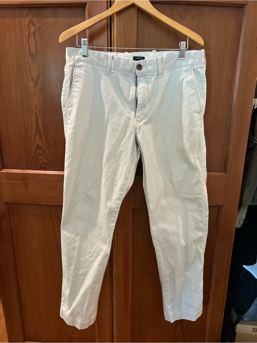 J. Crew Men's Light Cream Chino Pants
